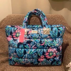 Lilly Pulitzer Polypuffer tote NWT
